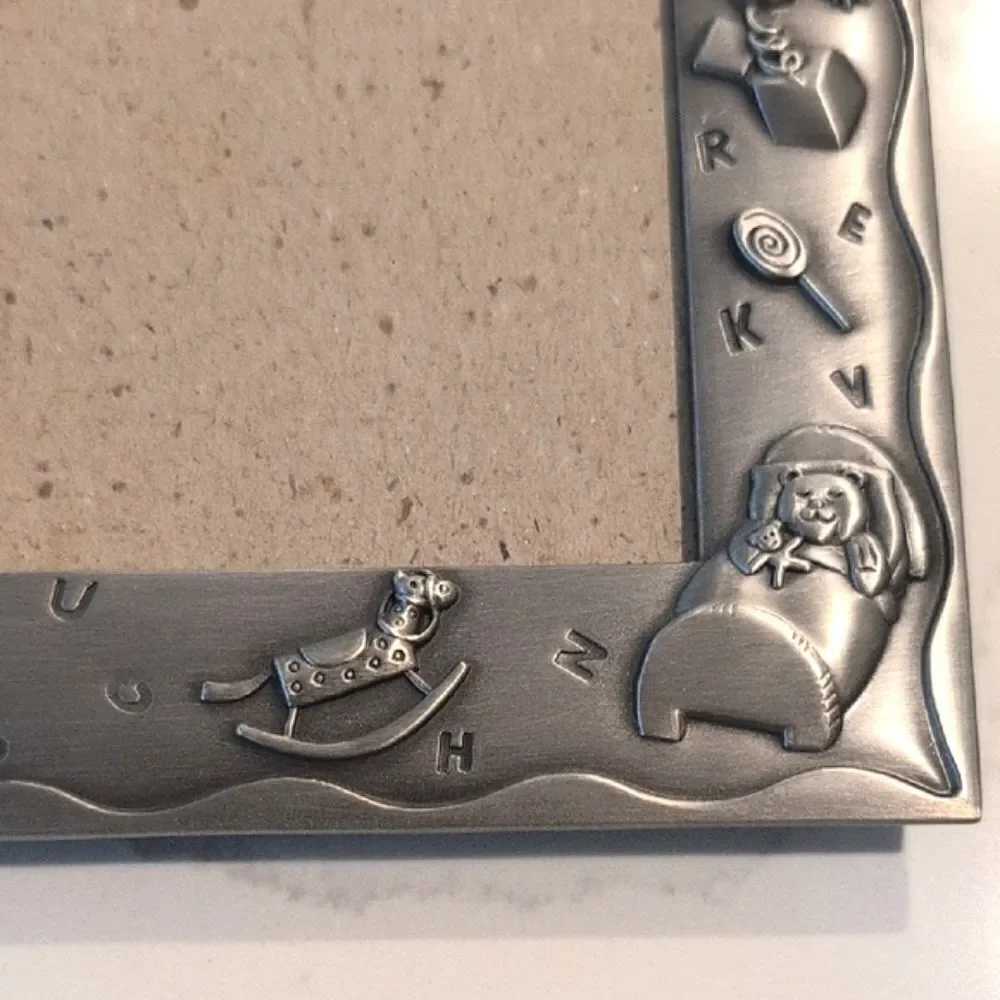 Malden Silver ABC Animal Toy Accent Child Picture Frame Baby Photo Nursery